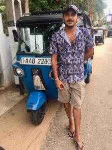 Tuk tuk driver Chinthaka