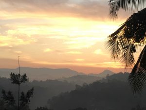 Sunset in Kandy Sri Lanka