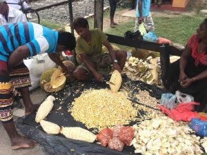 Jackfruit trader at Hikka Sunday market